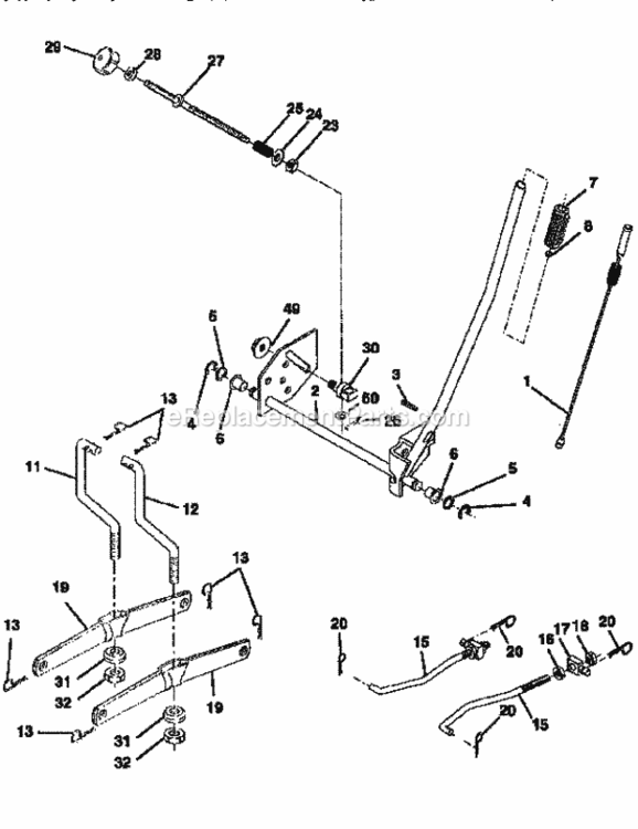 Page I Diagram and Parts List for 917258553  Craftsman Lawn Tractor