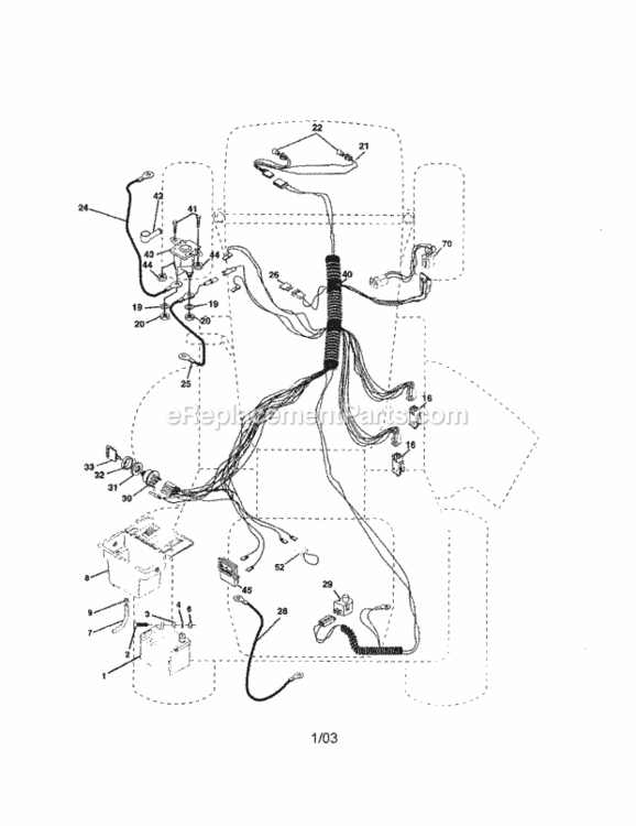 Page A Diagram and Parts List for 917258554  Craftsman Lawn Tractor