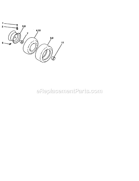 Page G Diagram and Parts List for 917258554  Craftsman Lawn Tractor