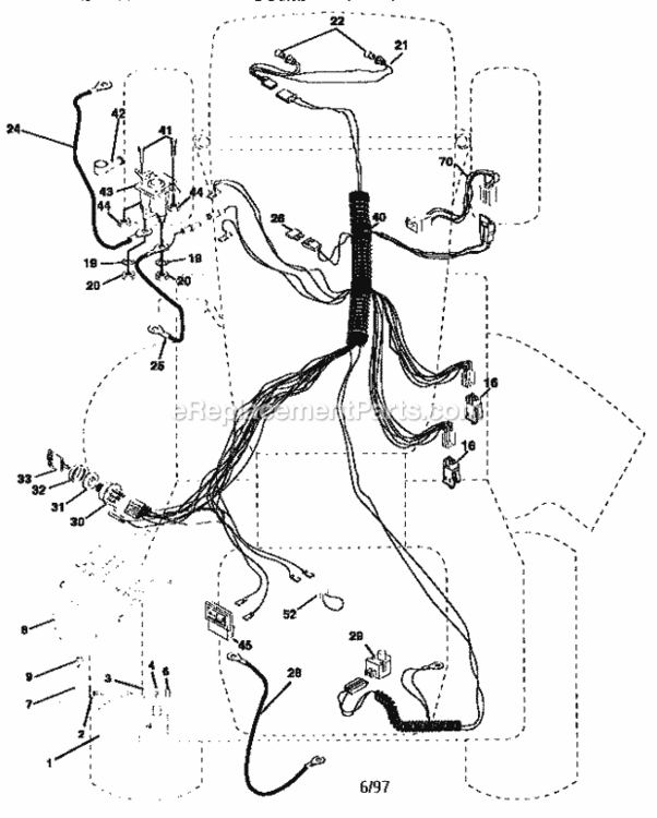 Page A Diagram and Parts List for 917258555  Craftsman Lawn Tractor