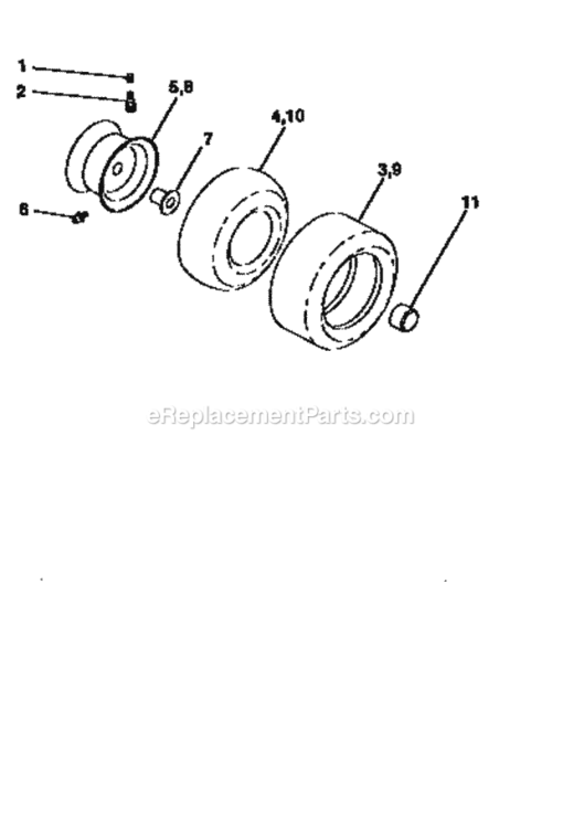 Page G Diagram and Parts List for 917258555  Craftsman Lawn Tractor