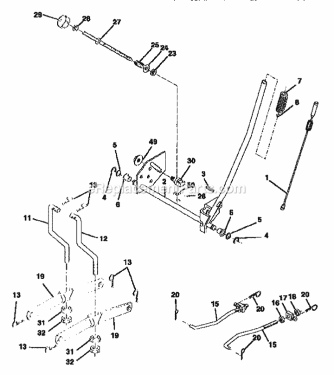 Page I Diagram and Parts List for 917258555  Craftsman Lawn Tractor