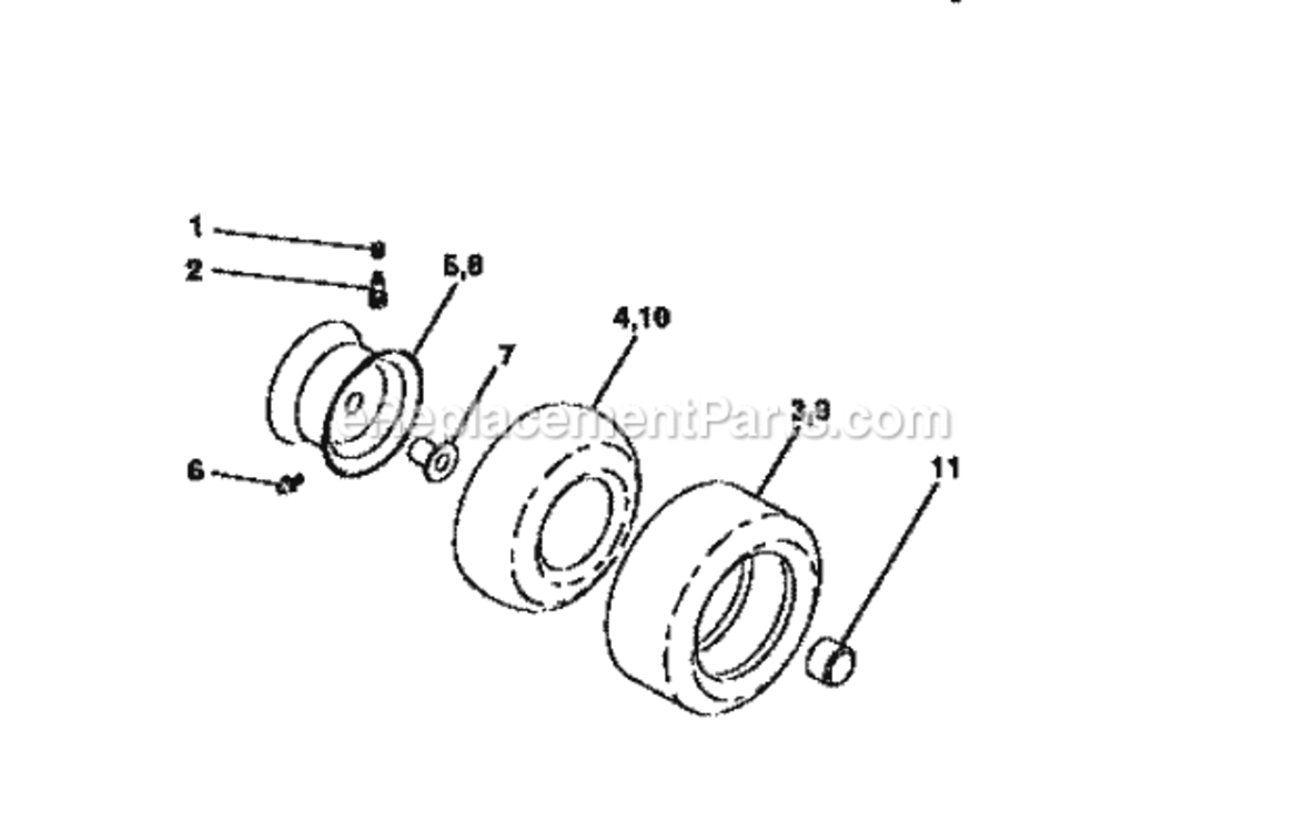 Page G Diagram and Parts List for 917258557  Craftsman Lawn Tractor