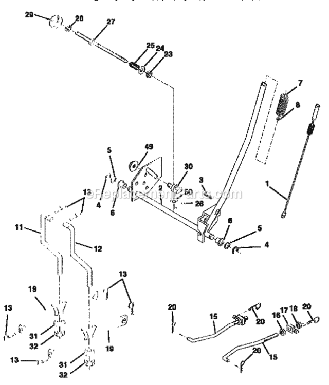 Page I Diagram and Parts List for 917258557  Craftsman Lawn Tractor