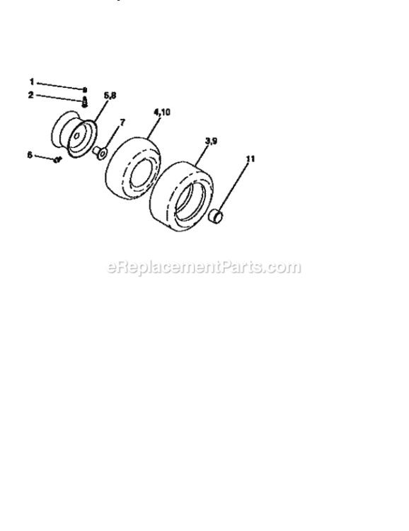 Page J Diagram and Parts List for 917258560  Craftsman Lawn Tractor