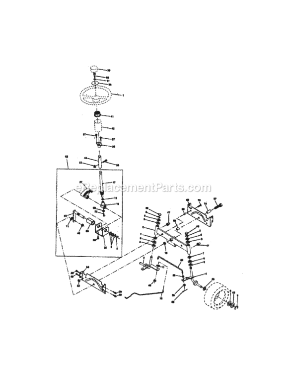 Page D Diagram and Parts List for 917258562  Craftsman Lawn Tractor