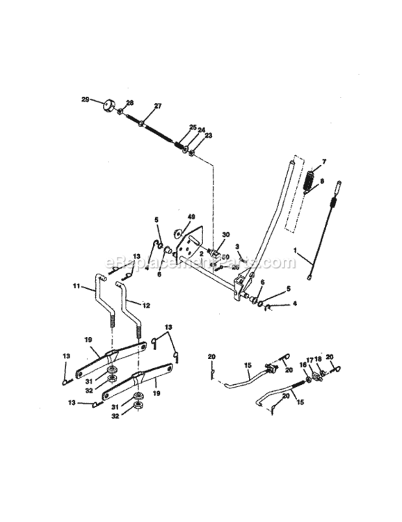 Page F Diagram and Parts List for 917258562  Craftsman Lawn Tractor