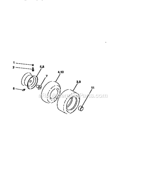Page J Diagram and Parts List for 917258564  Craftsman Lawn Tractor