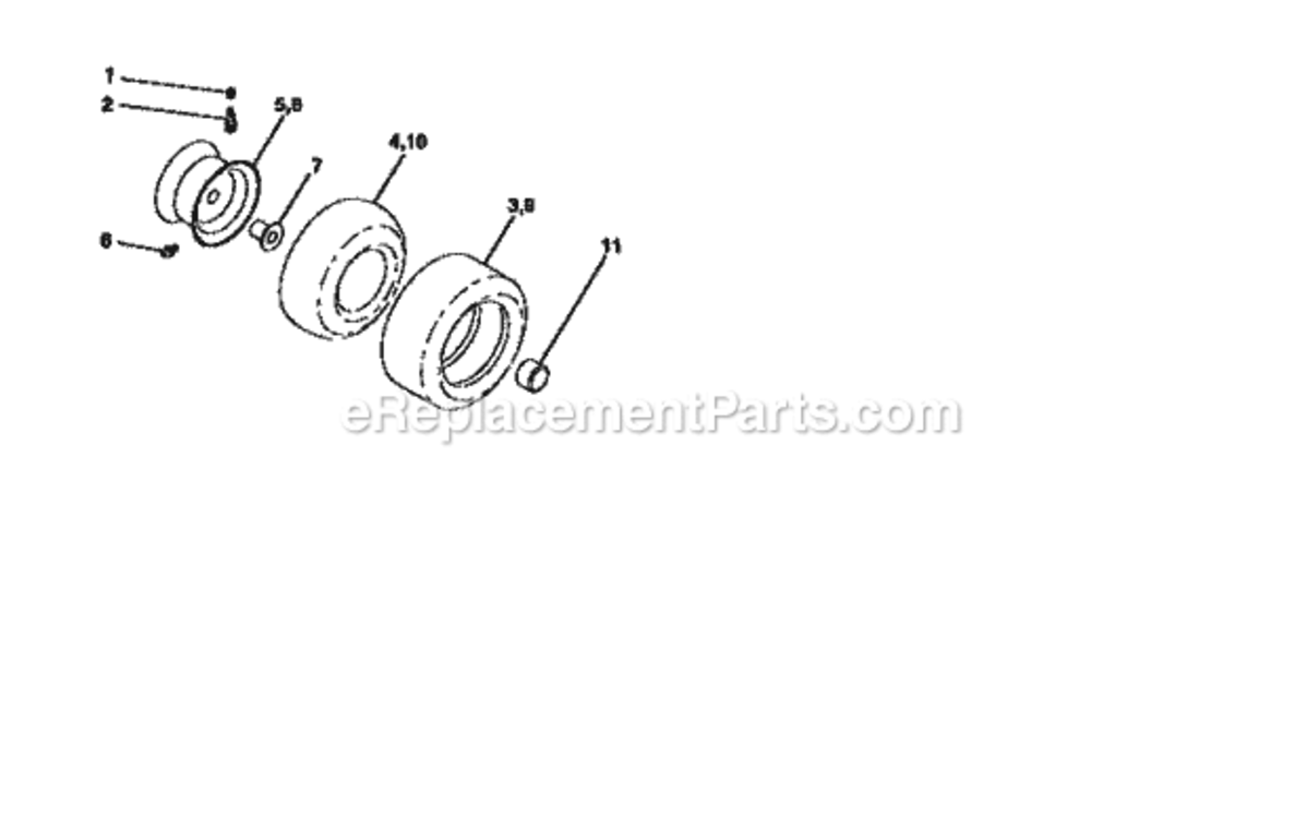 Page J Diagram and Parts List for 917258565  Craftsman Lawn Tractor