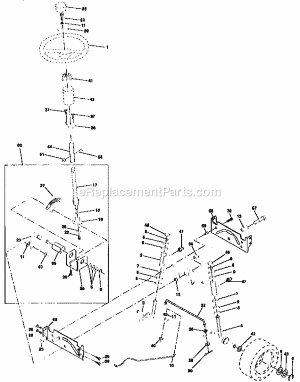 Page D Diagram and Parts List for 917258566  Craftsman Lawn Tractor