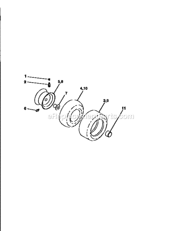 Page G Diagram and Parts List for 917258566  Craftsman Lawn Tractor