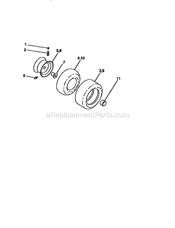 Page J Diagram and Parts List for 917258570  Craftsman Lawn Tractor