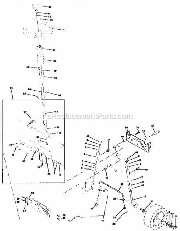Page D Diagram and Parts List for 917258573  Craftsman Lawn Tractor