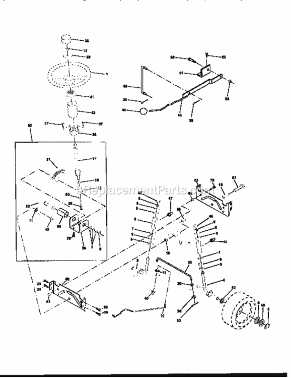 Page D Diagram and Parts List for 917258591  Craftsman Lawn Tractor