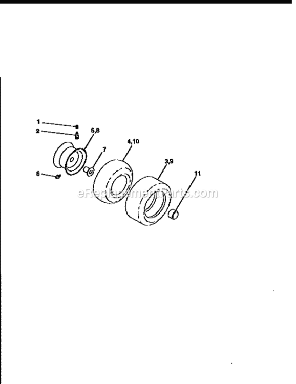Page G Diagram and Parts List for 917258591  Craftsman Lawn Tractor