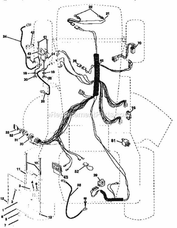 Page A Diagram and Parts List for 917258592  Craftsman Lawn Tractor