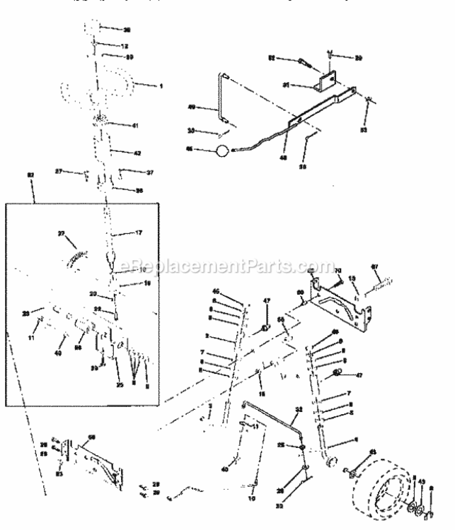 Page D Diagram and Parts List for 917258592  Craftsman Lawn Tractor