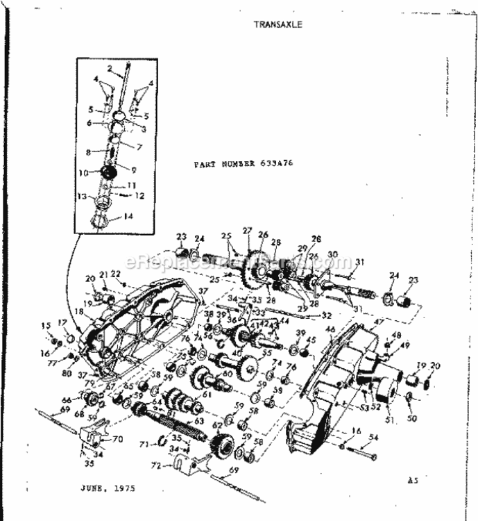Page F Diagram and Parts List for 91725862  Craftsman Lawn Tractor