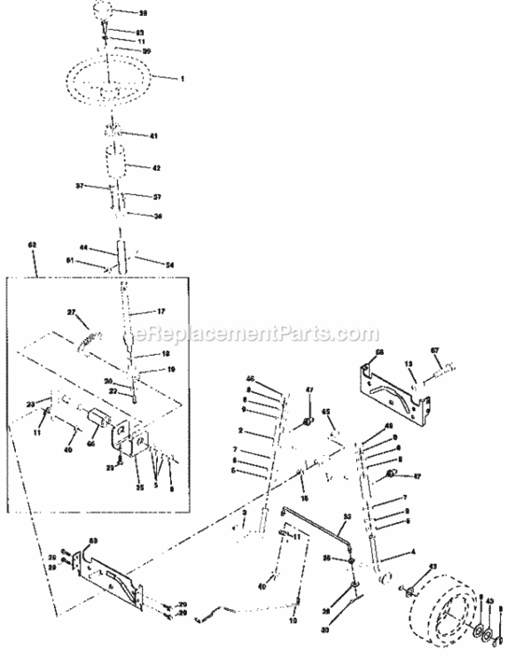 Page D Diagram and Parts List for 917258660  Craftsman Lawn Tractor