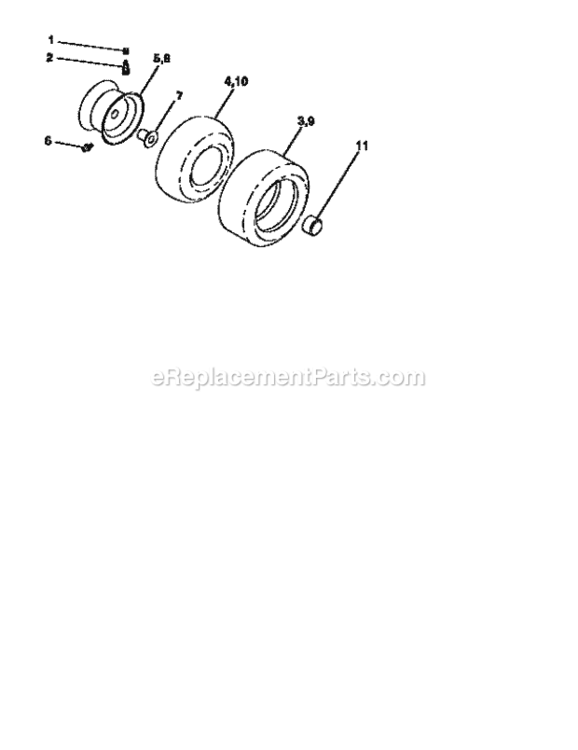 Page J Diagram and Parts List for 917258663  Craftsman Lawn Tractor