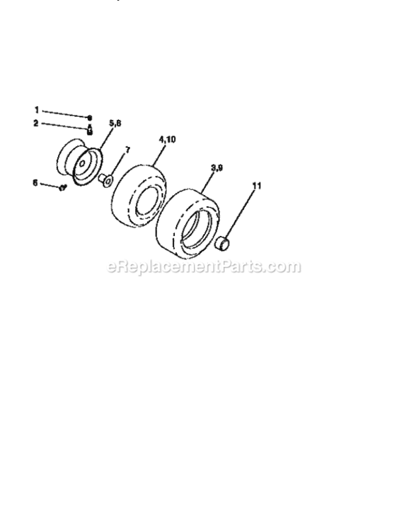 Page J Diagram and Parts List for 917258670  Craftsman Lawn Tractor