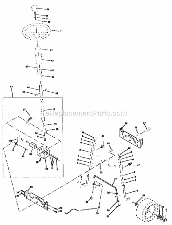 Page D Diagram and Parts List for 917258670  Craftsman Lawn Tractor