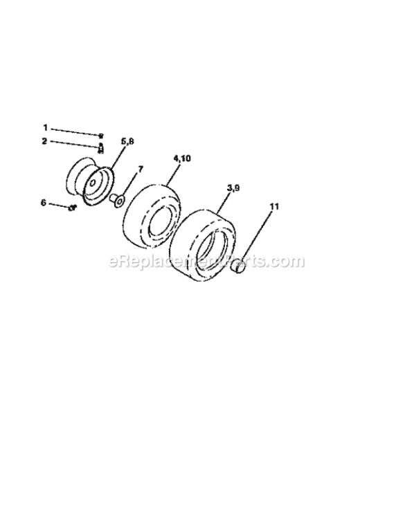 Page I Diagram and Parts List for 917258671  Craftsman Lawn Tractor