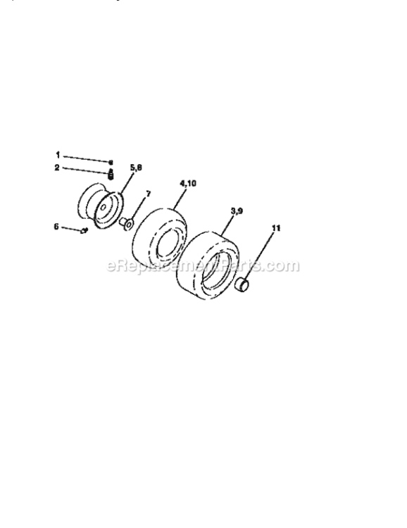 Page J Diagram and Parts List for 917258672  Craftsman Lawn Tractor