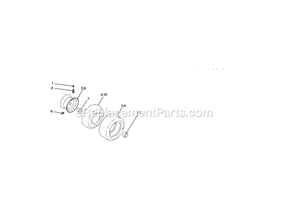 Page H Diagram and Parts List for 917258680  Craftsman Lawn Tractor
