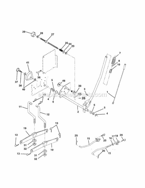 Page I Diagram and Parts List for 917258680  Craftsman Lawn Tractor