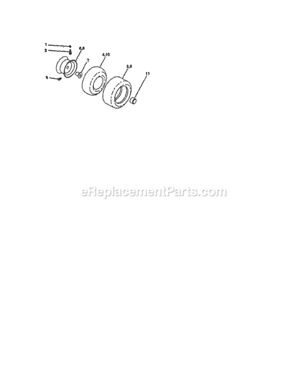 Page H Diagram and Parts List for 917258681  Craftsman Lawn Tractor