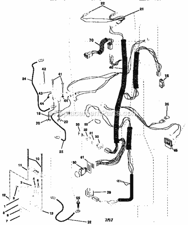 Page A Diagram and Parts List for 917258682  Craftsman Lawn Tractor