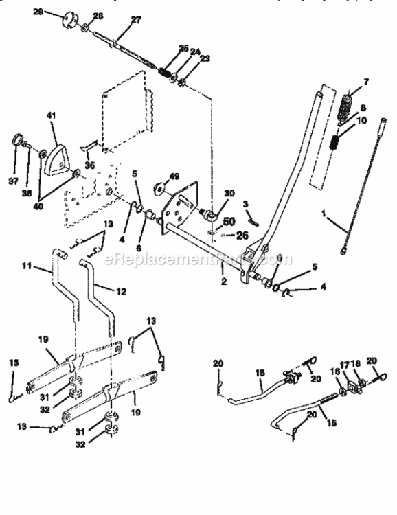 Page I Diagram and Parts List for 917258682  Craftsman Lawn Tractor