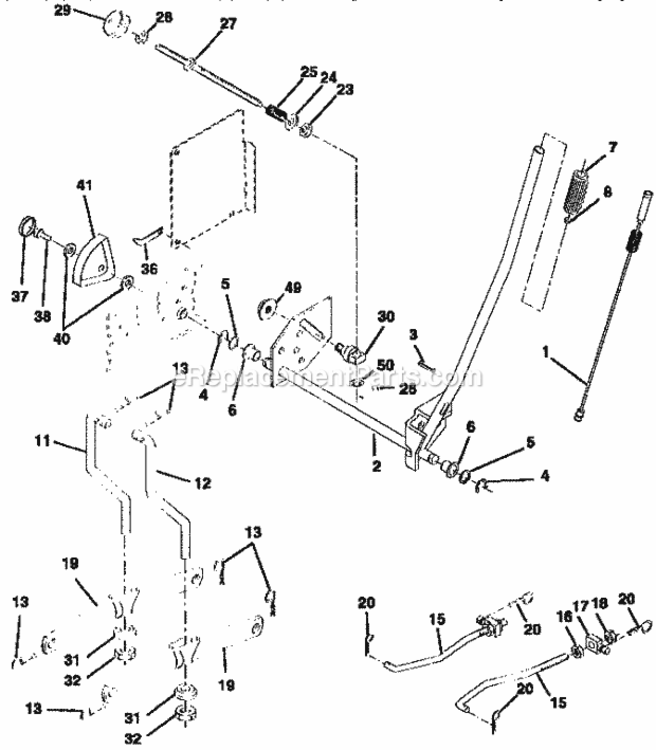 Page I Diagram and Parts List for 917258684  Craftsman Lawn Tractor