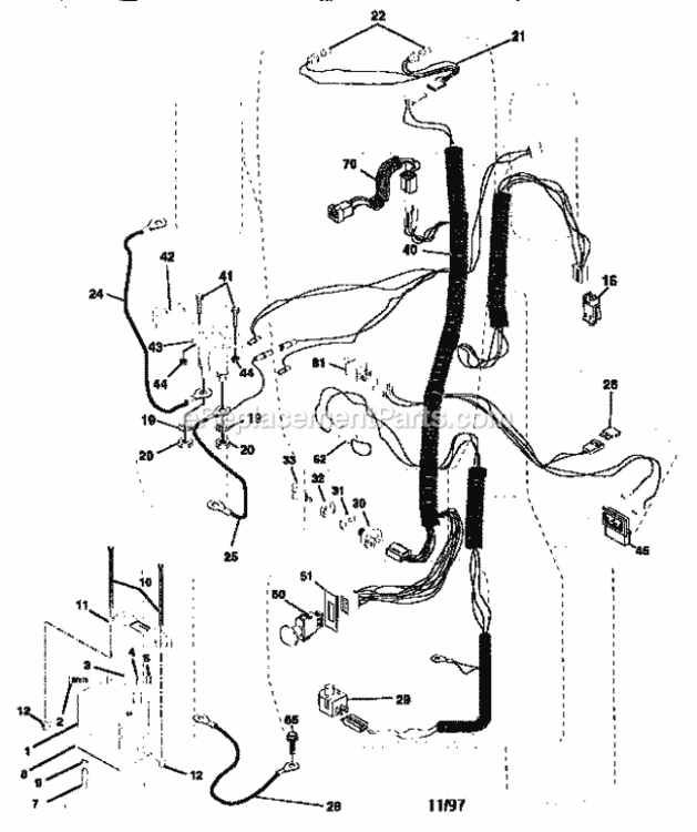Page A Diagram and Parts List for 917258685  Craftsman Lawn Tractor