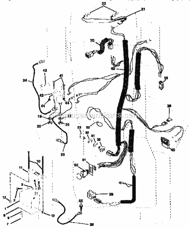 Page A Diagram and Parts List for 917258690  Craftsman Lawn Tractor