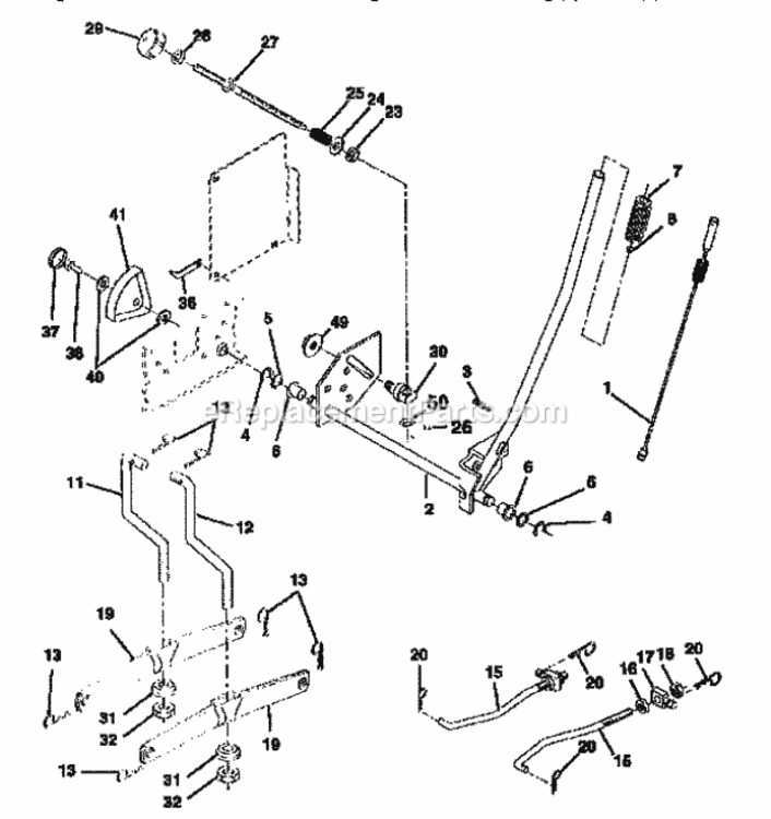 Page I Diagram and Parts List for 917258690  Craftsman Lawn Tractor