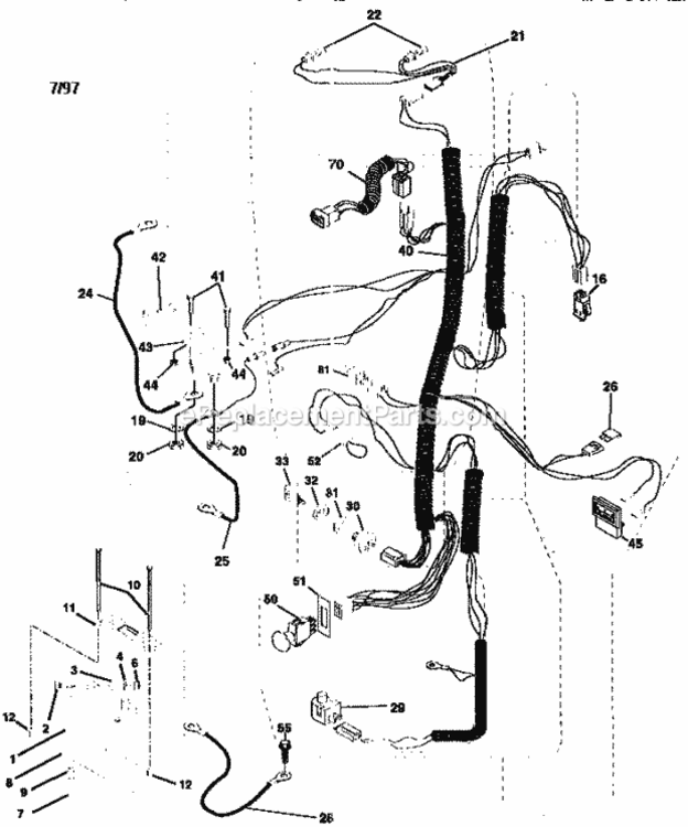 Page A Diagram and Parts List for 917258692  Craftsman Lawn Tractor