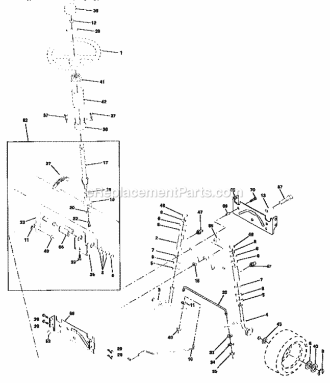 Page D Diagram and Parts List for 917258692  Craftsman Lawn Tractor