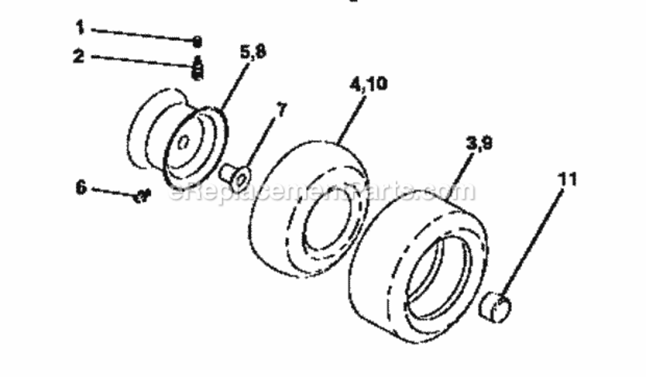Page H Diagram and Parts List for 917258692  Craftsman Lawn Tractor