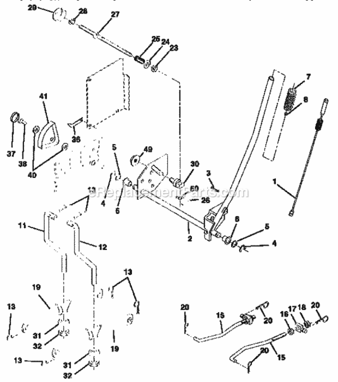 Page I Diagram and Parts List for 917258692  Craftsman Lawn Tractor