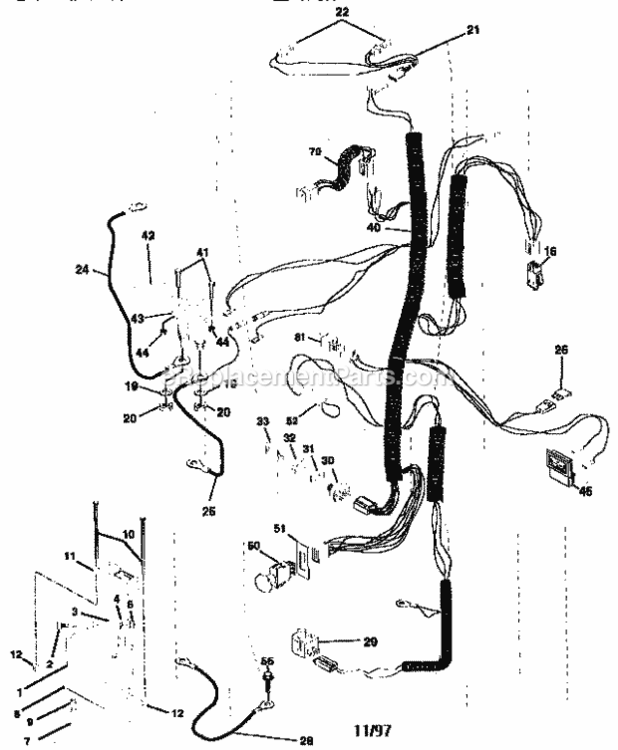 Page A Diagram and Parts List for 917258693  Craftsman Lawn Tractor