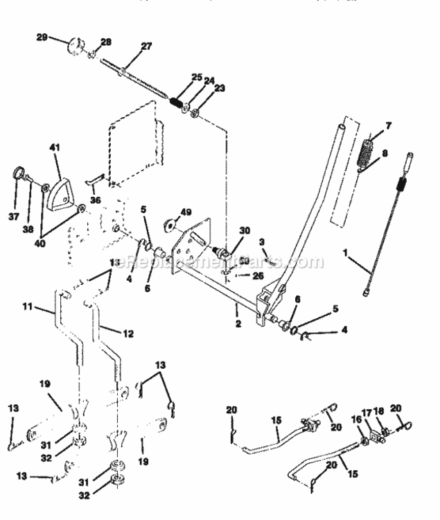 Page I Diagram and Parts List for 917258694  Craftsman Lawn Tractor