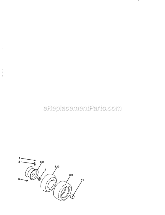 Page H Diagram and Parts List for 917258695  Craftsman Lawn Tractor