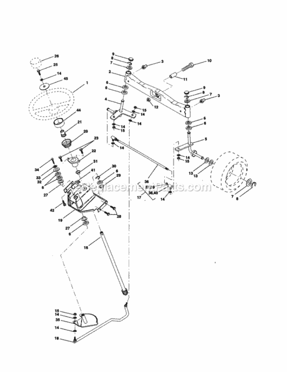 Page D Diagram and Parts List for 917258780  Craftsman Lawn Tractor