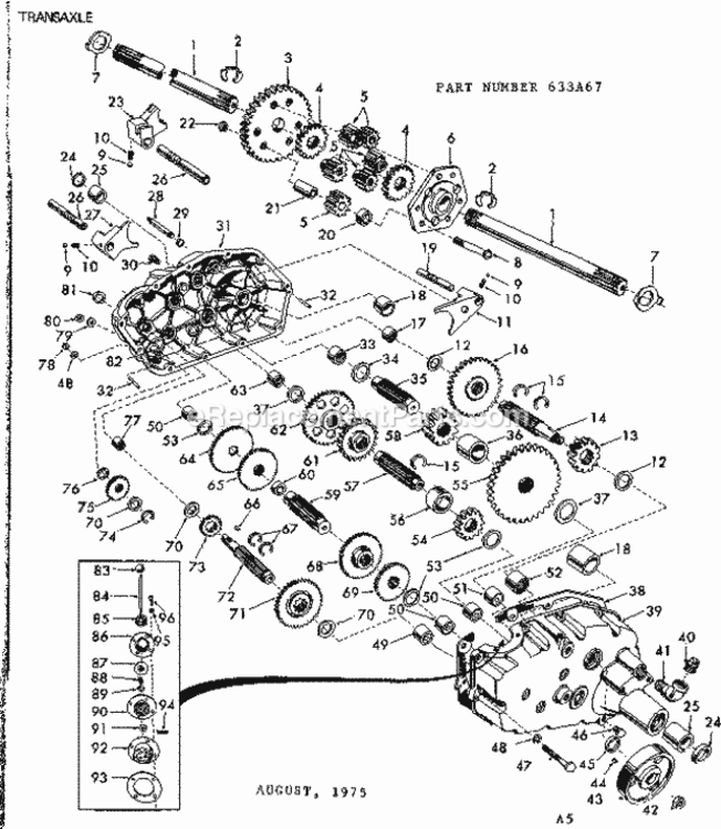 Page F Diagram and Parts List for 91725883  Craftsman Lawn Tractor