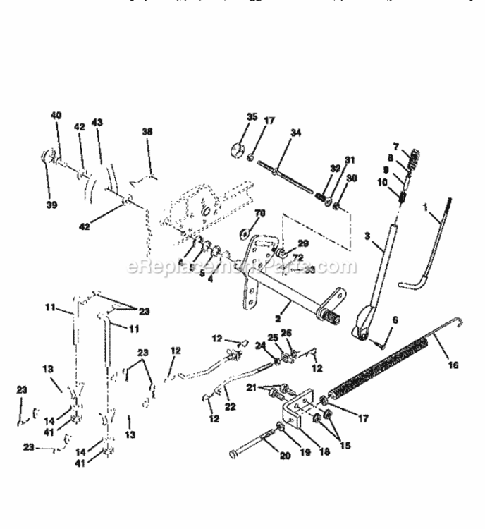 Page I Diagram and Parts List for 917258861  Craftsman Lawn Tractor