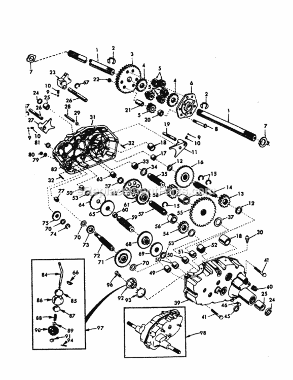 Page K Diagram and Parts List for 917258862  Craftsman Lawn Tractor