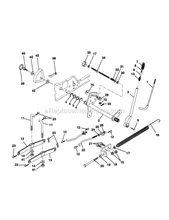 Page I Diagram and Parts List for 917258862  Craftsman Lawn Tractor