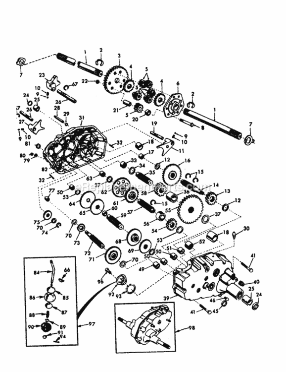 Page K Diagram and Parts List for 917258863  Craftsman Lawn Tractor